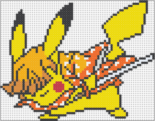 Pikachu Zenitsu - pikachu,zenitsu,mashup,anime,pokemon,demon slayer,video game,cartoon,gaming,yellow,orange
