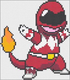 Poke Ranger Red - charmander,power rangers,pokemon,mashup,cute,nostalgia,character,costume,red