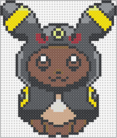 Umbreon Costume - umbreon,eevee,costume,pokemon,character,cute,gaming,brown,gray,black