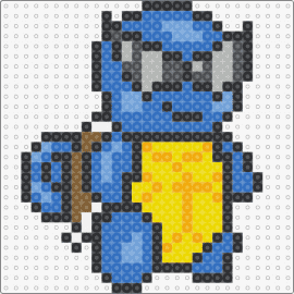 Small Squirtle - squirtle,pokemon,sunglasses,cool,starter,gaming,character,blue,yellow