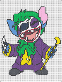 Stitch Joker - stitch,lilo and stitch,joker,batman