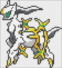 Arceus - arceus,pokemon,mythical,creature,gaming,horse,white,yellow