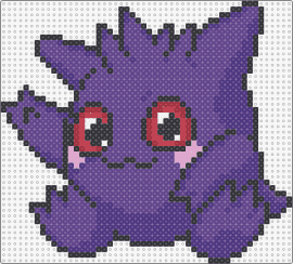 Baby Gengar - gengar,pokemon,baby,cute,character,gaming,kawaii,purple,red