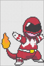 Poke Ranger Red - charmander,pokemon,power rangers