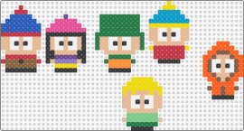 South Park Characters - south park,kenny,kyle,butters,cartman,stan,heidi,characters,tv show,animation,co