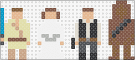 Star Wars Minimalist - star wars,luke skywalker,chewbacca,han solo,princess leia,characters,movie,scifi