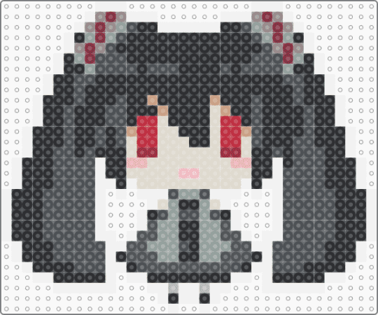 Goth Miku - beige,gray,miku,hastune miku,miku hastune