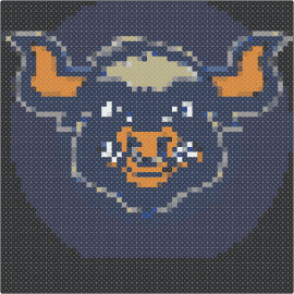 Ut state bull - big blue,utah state,mascot,bull,college,university,school,orange