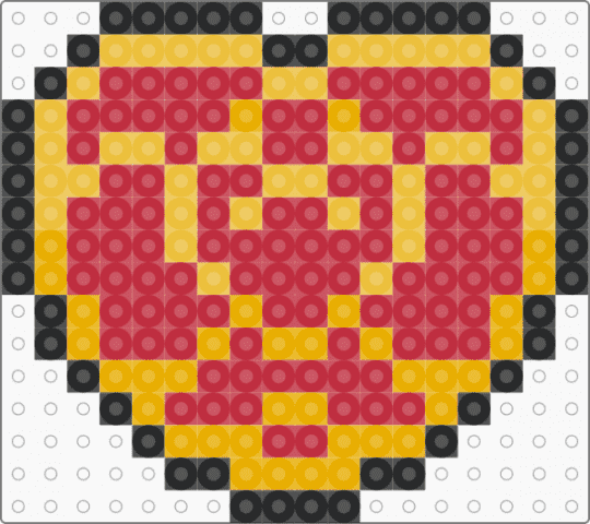 zelda heart container - red,zelda,legendofzelda,game,gaming,perler