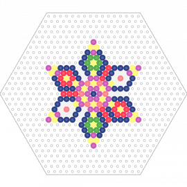 old star - geometric,colorful,hexagon,star,pink