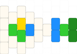Ranch - white,green,light blue