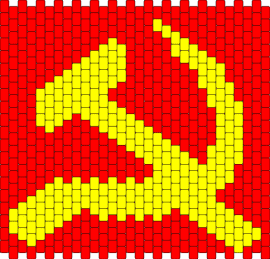 Soviet - hammer,sickle,soviet,communism,russia,panel,red,yellow