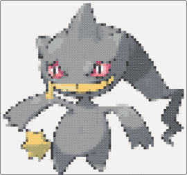 Bannete - banette,pokemon,character,gaming,gray