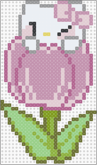 tulip kitty ꕤ˚₊⊹ 𐔌˙. - pink,hello kitty,sanrio,kitty,tulip,flower,spring,kawaii,cute