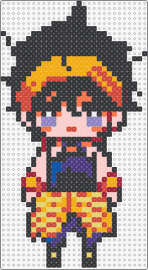 NARANCIA <3<<3<3 - narancia ghirga,jojos bizarre adventure,character,chibi,anime,videogame,orange,black,pink