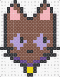 7898989 - cat,chibi,character,charm,brown,purple