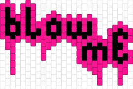 Blow me - blow me,text,drippy,nsfw,melting,pink,black