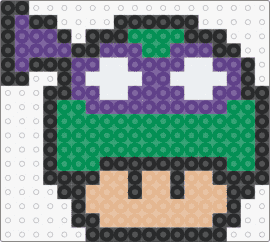 TMNT Donatello mushroom - donatello,tmnt,mushroom,teenage mutant ninja turtles,nintendo,mario,mashup,video game,purple,red,tan