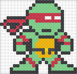 TMNT Raphael - raphael,tmnt,teenage mutant ninja turtles,character,karate,cartoon,tv show,green,red