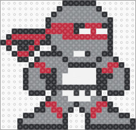 Old School TMNT - raphael,tmnt,teenage mutant ninja turtles,classic,retro,character,chibi,gray,red