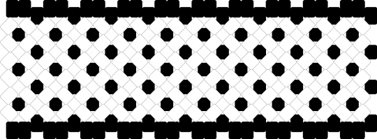 Checker X-Base Cuff - black,white,checker,xbase,cuff,blackandwhite