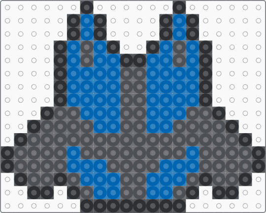 Ssbu Lucario icon - gray,blue