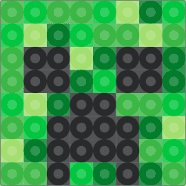 creeper - creeper,minecraft,block,simple,head,video game,green,black