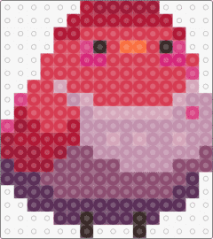 Blushing Bird - bird,animal,cute,red,purple