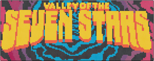 Seven Stars WIP - valley of the seven stars,cosmic campout,festival,music,edm,trippy,dj,poster,yellow,red