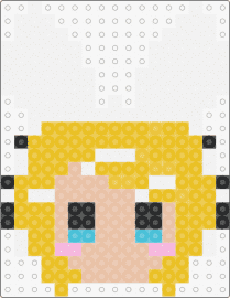 Rin - kagamine rin,vocaloid,music,head,ears,blonde,yellow,white