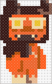 devil cookie - devil cookie,cookie run,character,video game,orange,brown