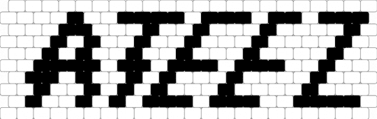 ateez logo 2 - white,black