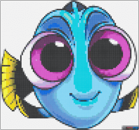 Dory - dory,finding nemo,fish,eyes,cute,disney,animation,movie,character,light blue,purple