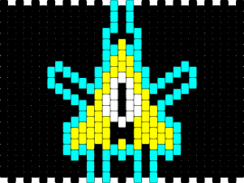 Bill cipher Pony Bead Pattern - Kandi Pad | Kandi Patterns, Fuse Bead ...