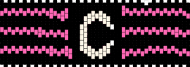 Captain perler - captain,c,cuff,team,sports,black,pink