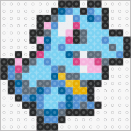 Totodile Pokemon Sprite - totodile,pokemon,character,gaming,cute,light blue,pink