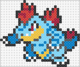 Feraligatr Pokemon - feraligator,pokemon,evolution,character,gaming,light blue,red