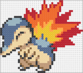 Cyndaquil #155 - cyndaquil,pokemon,gaming,character,fiery,blue,tan,orange