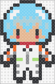 ayanami rei | neon genesis evangelion - ayanami rei,neon genesis evangelion,character,chibi,anime,tv show,white,light blue