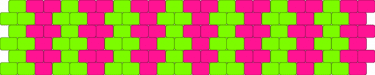 21x6 stripes - pink,green