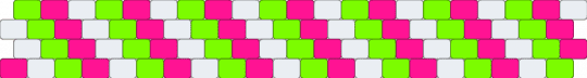 21x4 3 stripe - green,pink