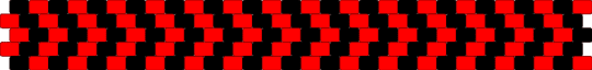 red chevron - black, red