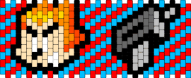 Pico - pico,newgrounds,gun,diagonal,stripes,cuff,animation,red,blue,gray,orange