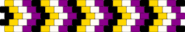 NB CUFF (S-M) - nonbinary,chevron,pride,bracelet,cuff,purple,yellow,white