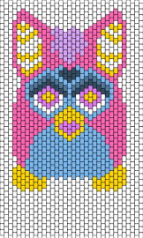 Furby - furby,toy,children,nostalgia,cute,panel,pink,blue,yellow