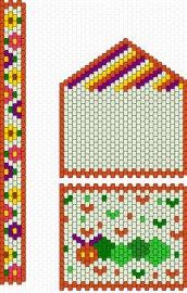 Bag - white,red