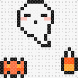 Spooky cuties - ghost,candy corn,pumpkin,halloween,charms,spooky,cute,white,orange