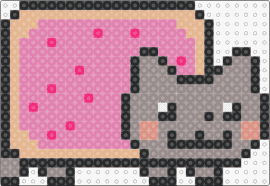 Nyan cat - nyan cat,poptart,meme,cute,pink,gray,beige