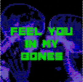 Feel You In Bones - Pony - text,neon,x-ray,skeleton,panel,green,purple,black