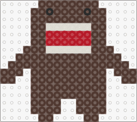 mini domo :3 - domo,plush,character,mouth,brown,red